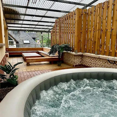 Wellness Haus In Zell, 3 Komplette Wohnungen, Moselblick, Sauna, Whirlpool, 3 Balkone, Grill