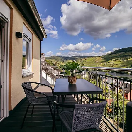 Ferienhaus Wellness Haus In Zell, 3 Komplette Wohnungen, Moselblick, Sauna, Whirlpool, 3 Balkone, 14 Gäste Zell