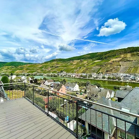 펜션 Wellness Haus In Zell, 3 Komplette Wohnungen, Moselblick, Sauna, Whirlpool, 3 Balkone, Grill 첼 안 데어 모젤