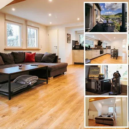 Wellness Haus In Zell, 3 Komplette Wohnungen, Moselblick, Sauna, Whirlpool, 3 Balkone, Grill 펜션 첼 안 데어 모젤
