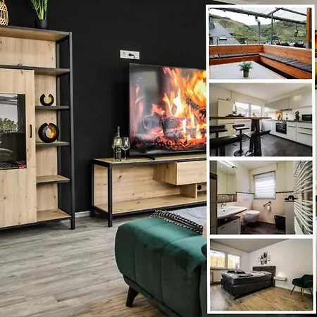 Wellness Haus In Zell, 3 Komplette Wohnungen, Moselblick, Sauna, Whirlpool, 3 Balkone, Grill 펜션 *