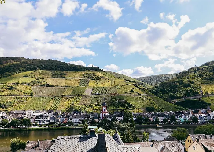Wellness Haus In Zell, 3 Komplette Wohnungen, Moselblick, Sauna, Whirlpool, 3 Balkone, 14 Gaeste Casa de Férias Zell an der Mosel