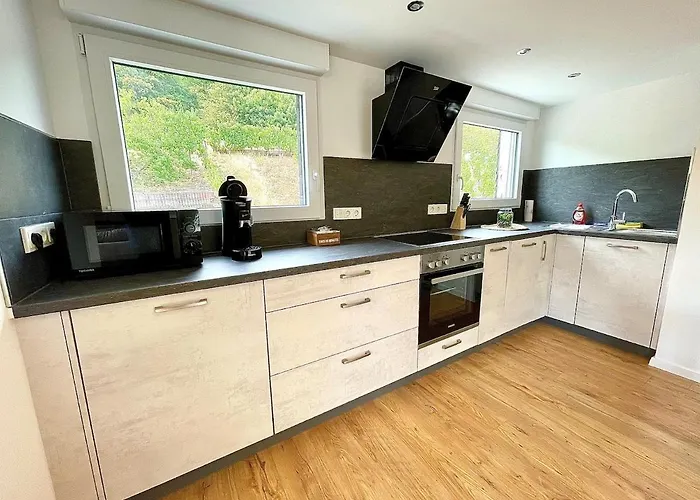 Wellness Haus In Zell, 3 Komplette Wohnungen, Moselblick, Sauna, Whirlpool, 3 Balkone, 14 Gaeste Zell an der Mosel